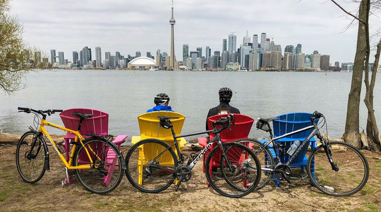 Biking on the Toronto Island