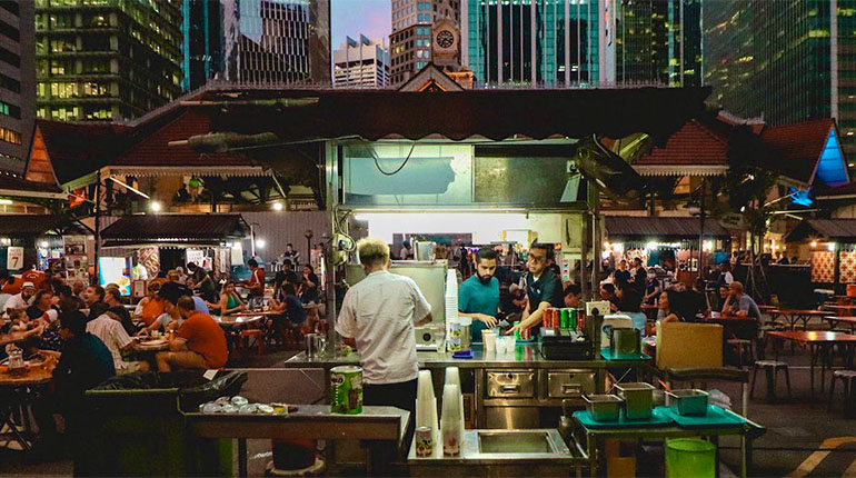 Eat at Singapore's Hawker Centers