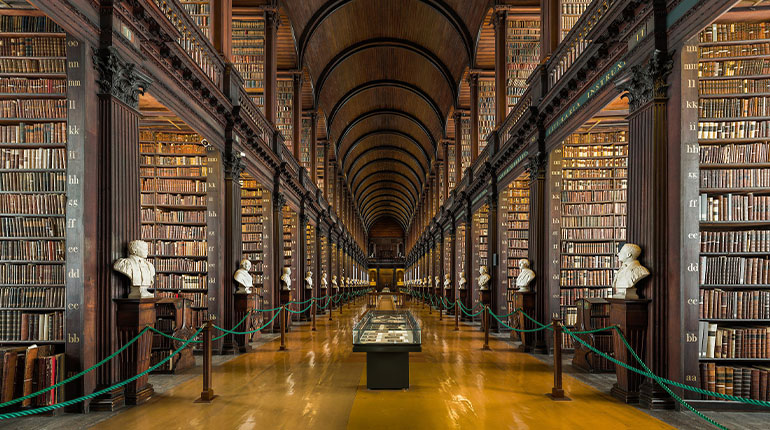 Study and Real Trinity College Library's Collection