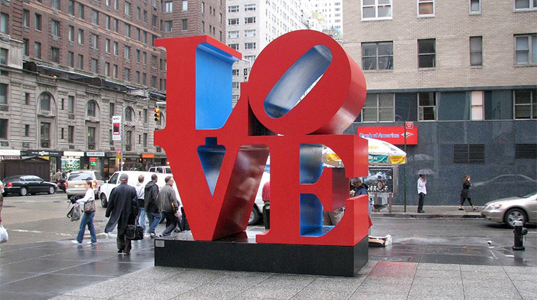 Take a Photo with Your Love One in the Famous LOVE Sculpture